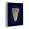 Stupell Industries Cone Shell on Blue Framed Giclee Wall Art Design by Graffi*tee Studios